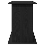 Soporte para acuario de madera de roble negro 121x41x58 cm