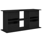 Soporte para acuario de madera de roble negro 121x41x58 cm
