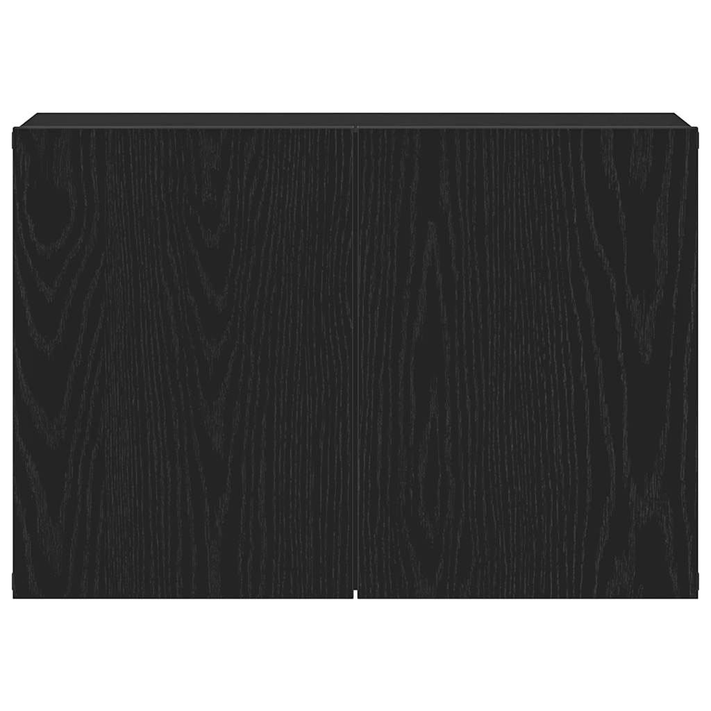 Mueble de TV roble negro 60x30x41 cm madera de ingeniería