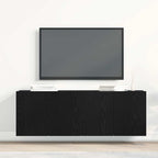 Muebles de TV 2 piezas Roble negro 120x30x41 cm Madera de ingeniería