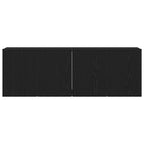 Muebles de TV 2 piezas Roble negro 120x30x41 cm Madera de ingeniería
