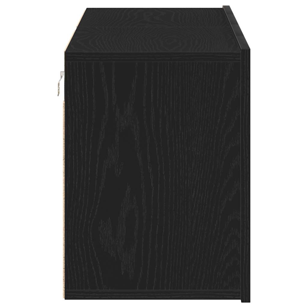 Muebles de TV 2 piezas Roble negro 120x30x41 cm Madera de ingeniería