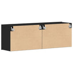 Muebles de TV 2 piezas Roble negro 120x30x41 cm Madera de ingeniería