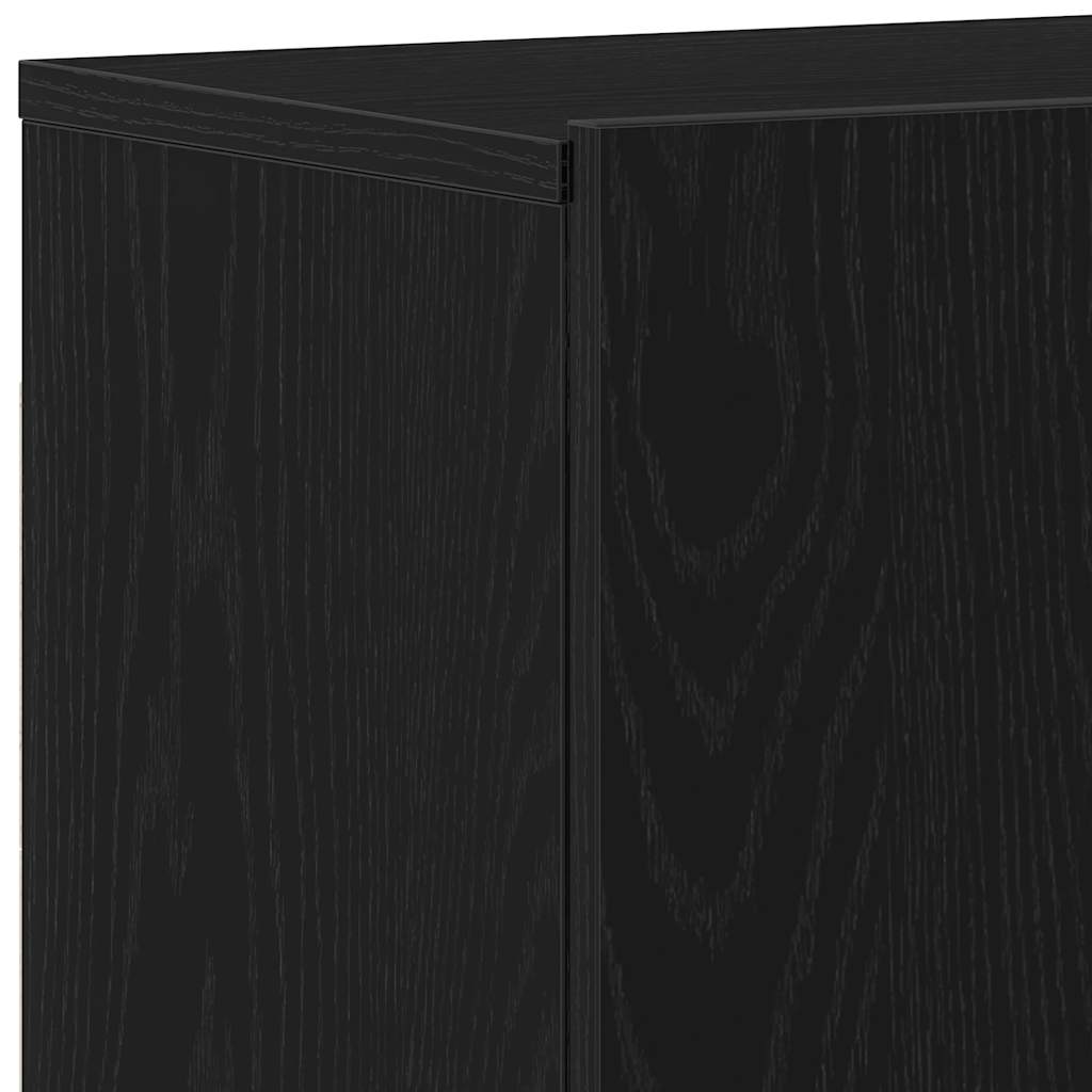 Muebles de TV 2 piezas Roble negro 120x30x41 cm Madera de ingeniería