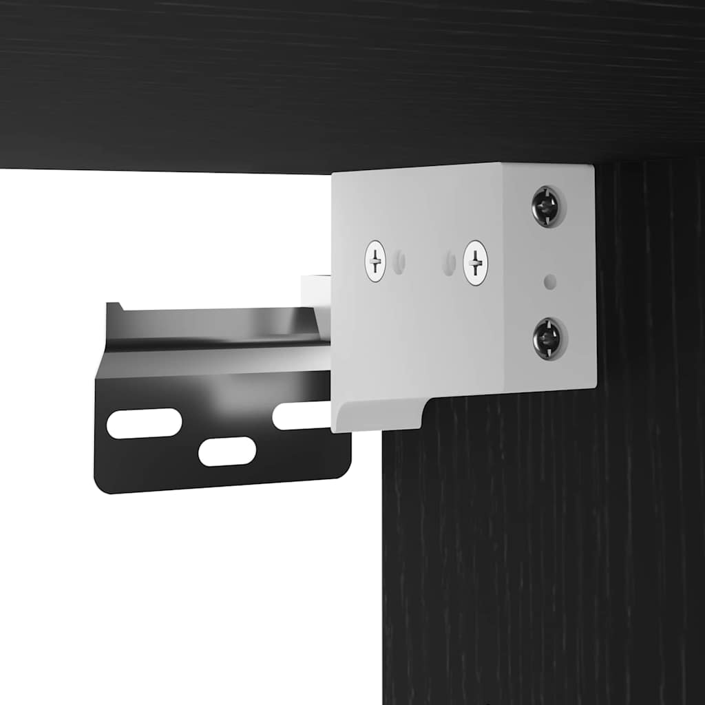 Conjunto de mueble de TV 2 pcs Roble Negro 30,5 x 30 x 102 cm
