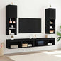Conjunto de mueble de TV 2 pcs Roble Negro 30,5 x 30 x 102 cm