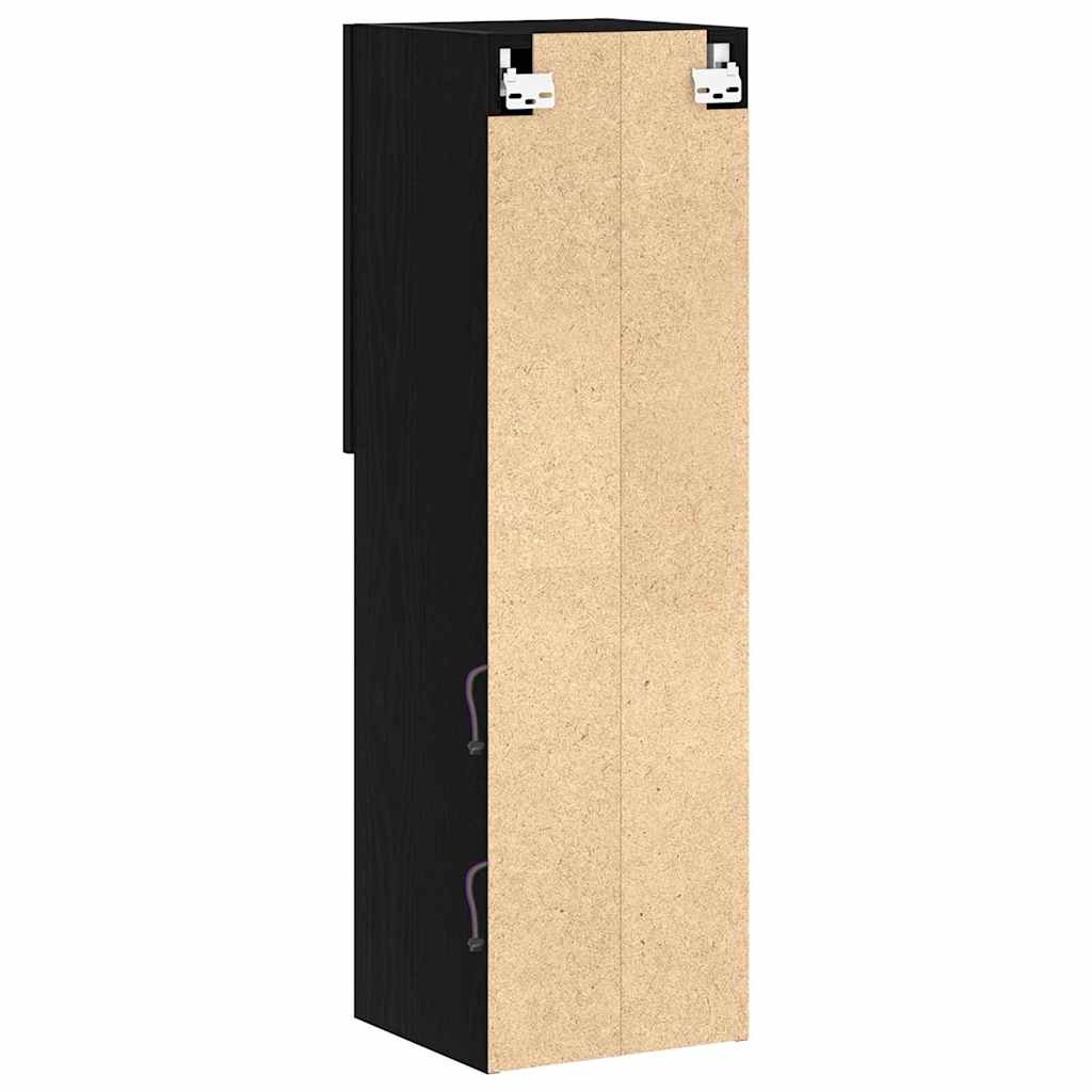 Conjunto de mueble de TV 2 pcs Roble Negro 30,5 x 30 x 102 cm