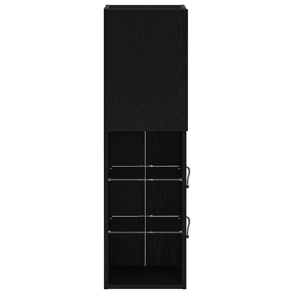Conjunto de mueble de TV 2 pcs Roble Negro 30,5 x 30 x 102 cm