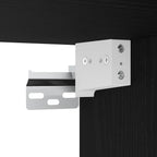 Armario de baño con espejo de madera de ingeniería de roble negro 60x16x60 cm