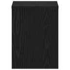 Mesilla de noche roble negro 40x30x40 cm madera de ingeniería