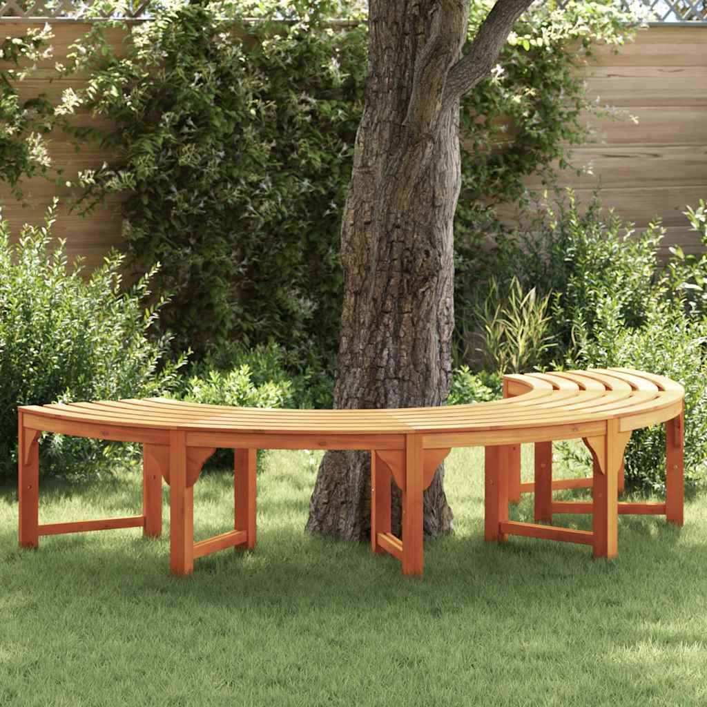 Banco de Árbol 2 pcs Natural 160 x 80 x 45cm