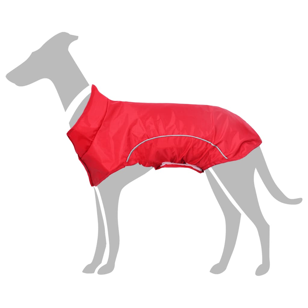Chubasquero para perros con bandas reflectantes amarillo 2XL