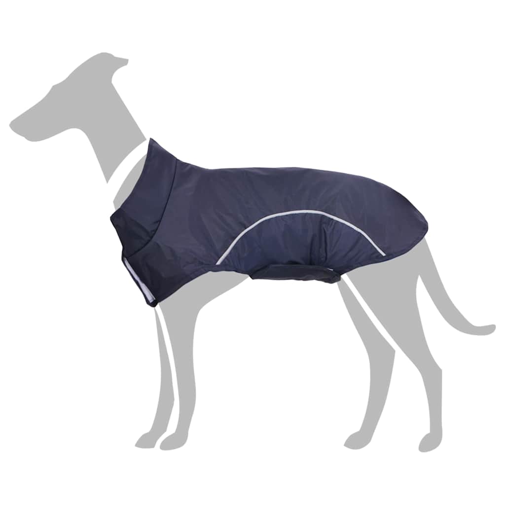 Chubasquero para perros con bandas reflectantes amarillo 2XL
