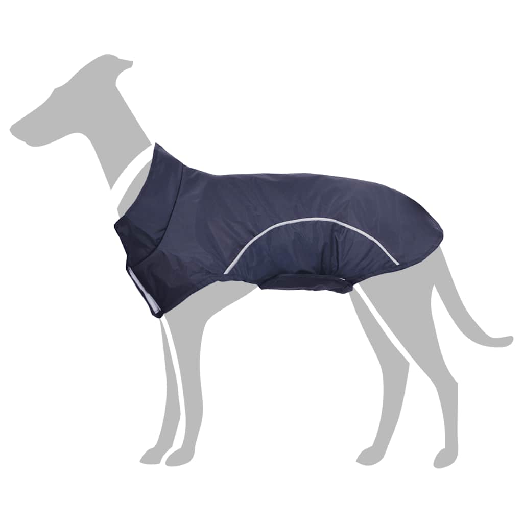 Chubasquero para perros con bandas reflectantes amarillo 2XL