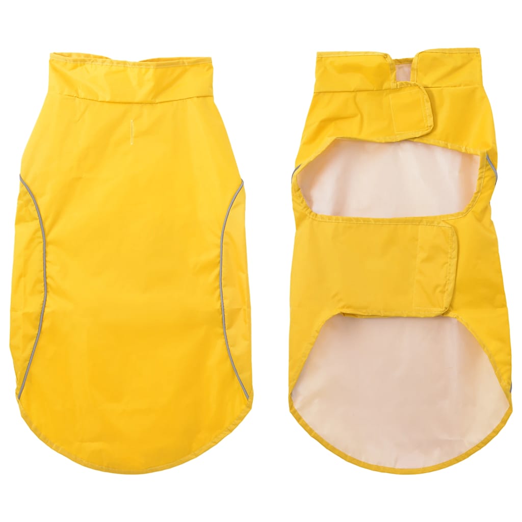 Chubasquero para perros con bandas reflectantes amarillo 2XL