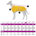 Chubasquero para perros con bandas reflectantes amarillo 2XL