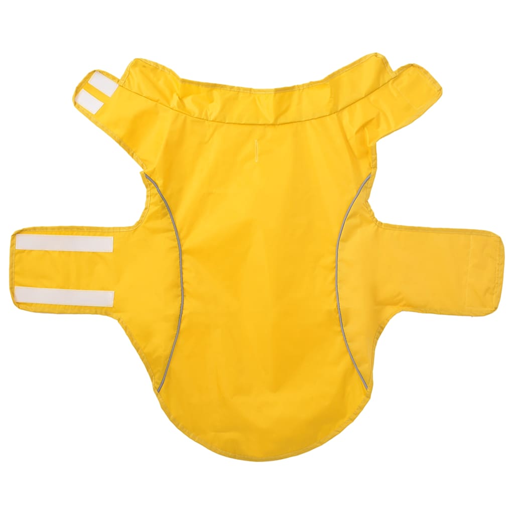 Chubasquero para perros con bandas reflectantes amarillo 2XL