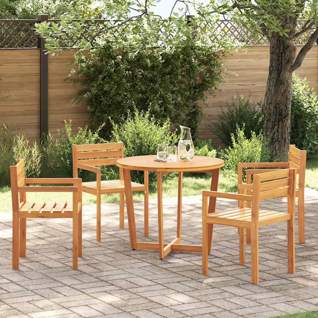 Sillas de jardín 2 uds madera maciza de acacia 59x55x85 cm
