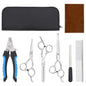Set de tijeras de peluquería canina 4 piezas acero inoxidable