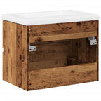 Mueble con lavabo integrado madera envejecida