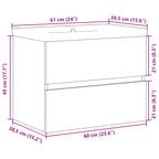 Mueble con lavabo integrado madera envejecida
