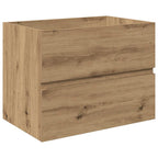 Mueble para lavabo con lavabo integrado y grifo roble artesanal