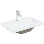 Mueble para lavabo con lavabo integrado y grifo roble artesanal
