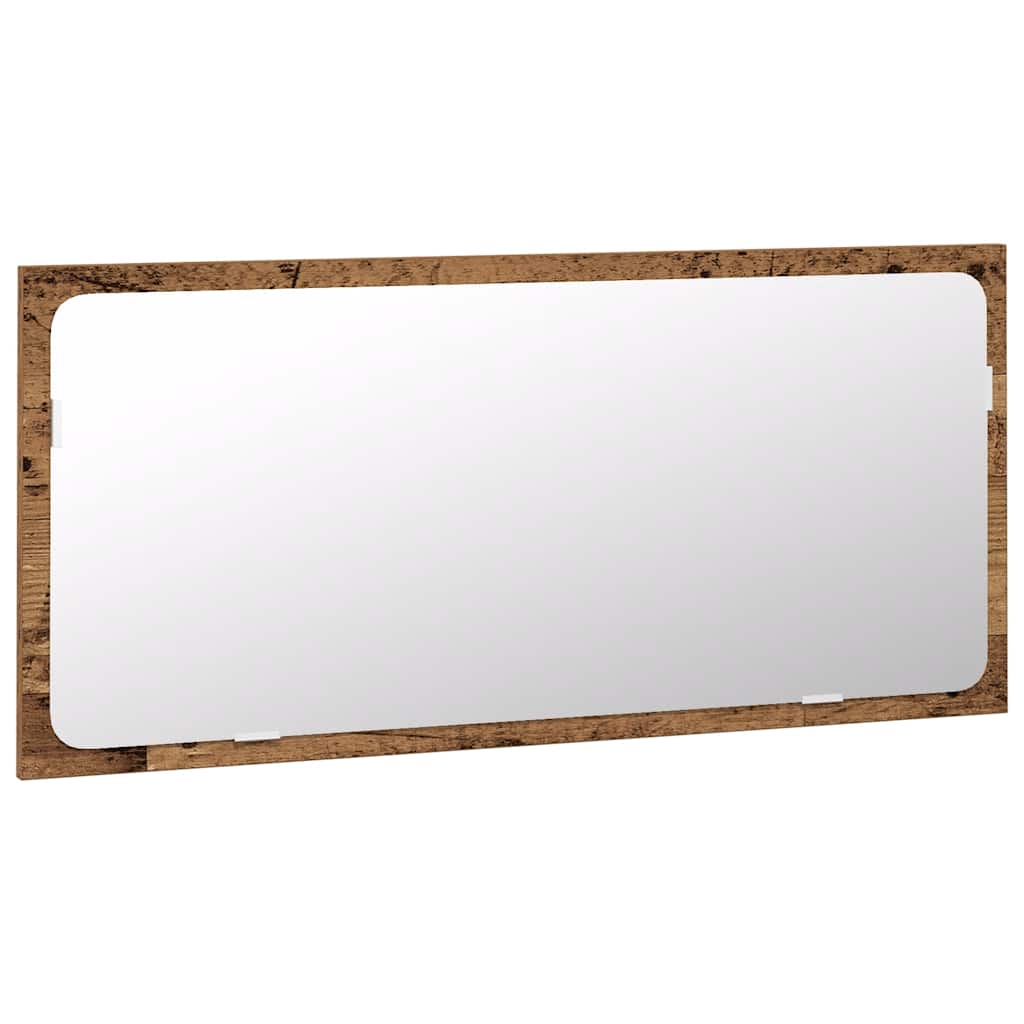 Juego de muebles de baño 3 piezas madera ingeniería envejecida