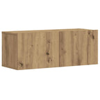 Muebles de TV de pared 3 uds madera ingeniería roble artesanal
