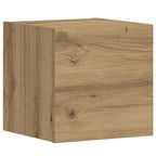 Muebles de TV de pared 3 uds madera ingeniería roble artesanal