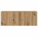 Muebles de TV de pared 3 uds madera ingeniería roble artesanal