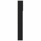 Mueble para lavadora de madera de roble negro 64x24x190 cm