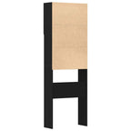 Mueble para lavadora de madera de roble negro 64x24x190 cm