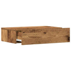 Mesilla de noche de madera antigua 60x35cm madera de ingeniería