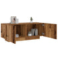 Mesita de noche madera contrachapada gris Sonoma 100x35x40 cm