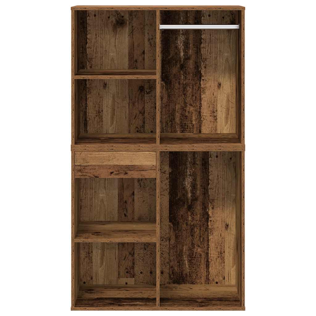 Juego de tocador con LED madera contrachapada madera vieja