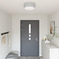 Ceiling light with spotlights 30 x 30 x 13.5 cm fabric