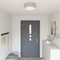 Ceiling light with spotlights 30 x 30 x 13.5 cm fabric