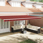 Substituição de folhos para toldo Antracite e Branco 2,5 m