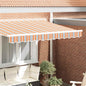 Substituição de folhos para toldo Antracite e Branco 2,5 m