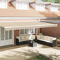 Substituição de folhos para toldo Antracite e Branco 2,5 m