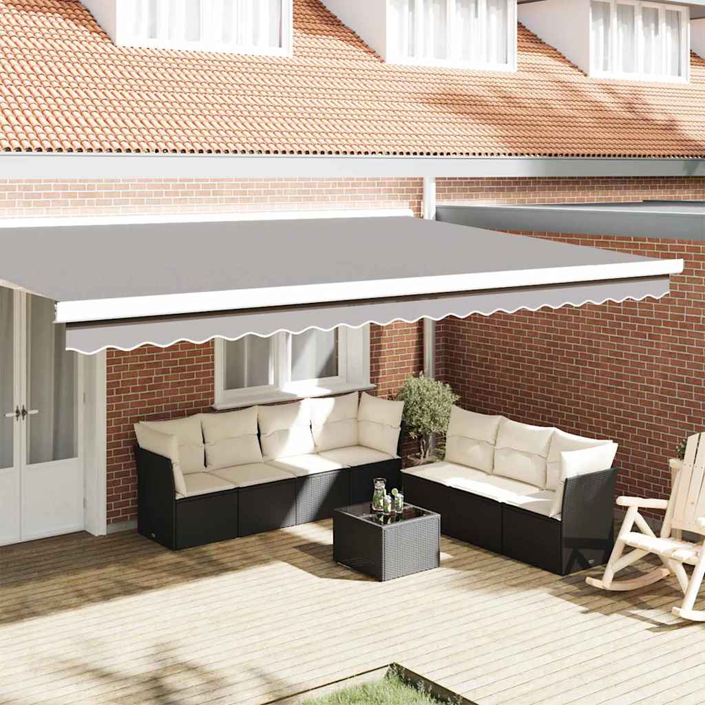 Repuesto de volantes para toldo Antracita y Blanco 2,5 m