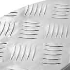 Peldaño Creciente 10 pcs Plateado 60 x 18 x 2,5 cm Aluminio
