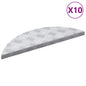 Peldaño Creciente 10 pcs Plateado 60 x 18 x 2,5 cm Aluminio