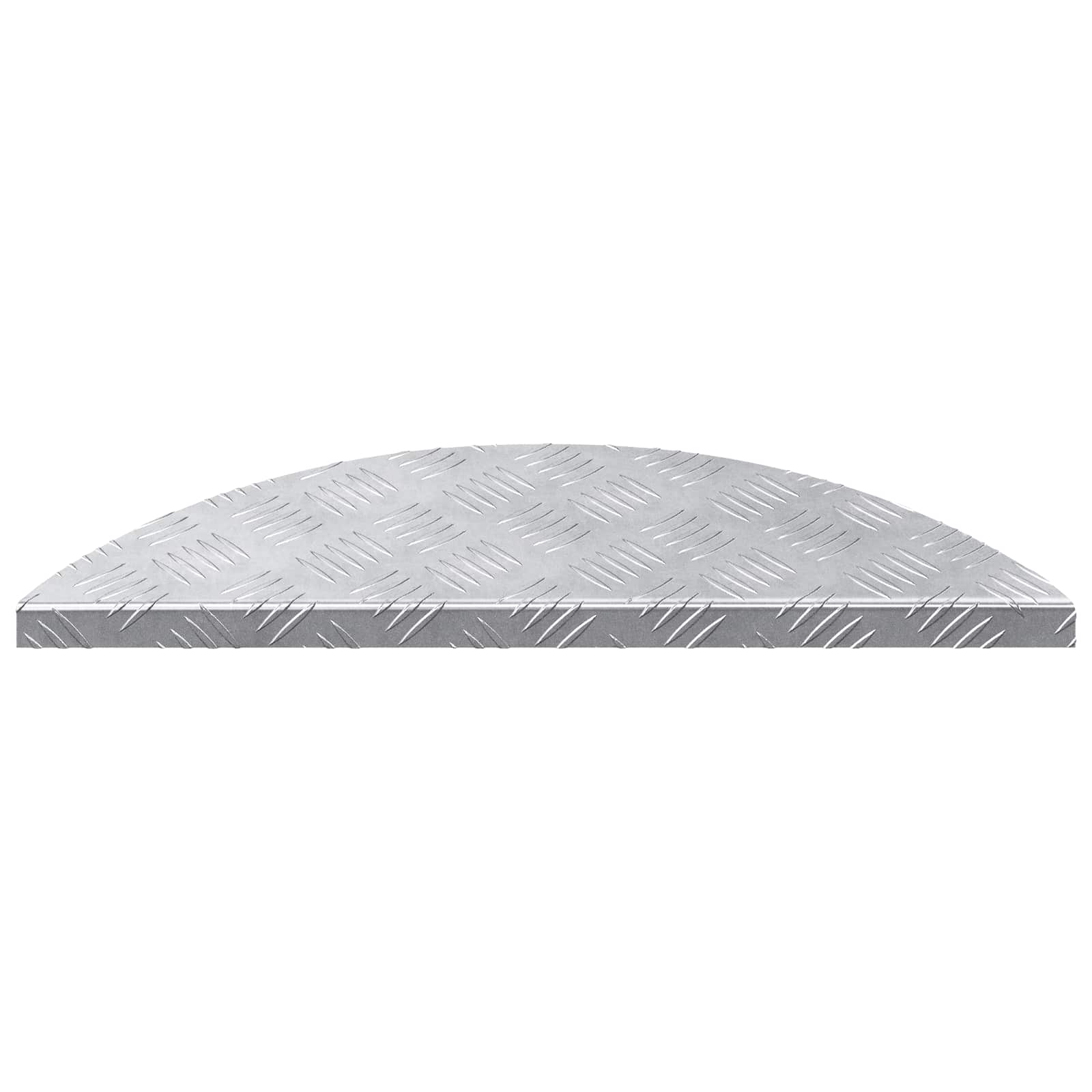 Peldaño Creciente 10 pcs Plateado 60 x 18 x 2,5 cm Aluminio