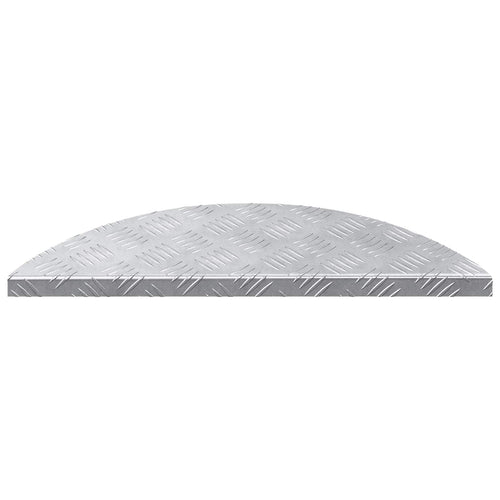 Peldaño Creciente 10 pcs Plateado 60 x 18 x 2,5 cm Aluminio