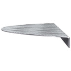 Peldaño Creciente 10 pcs Plateado 60 x 18 x 2,5 cm Aluminio