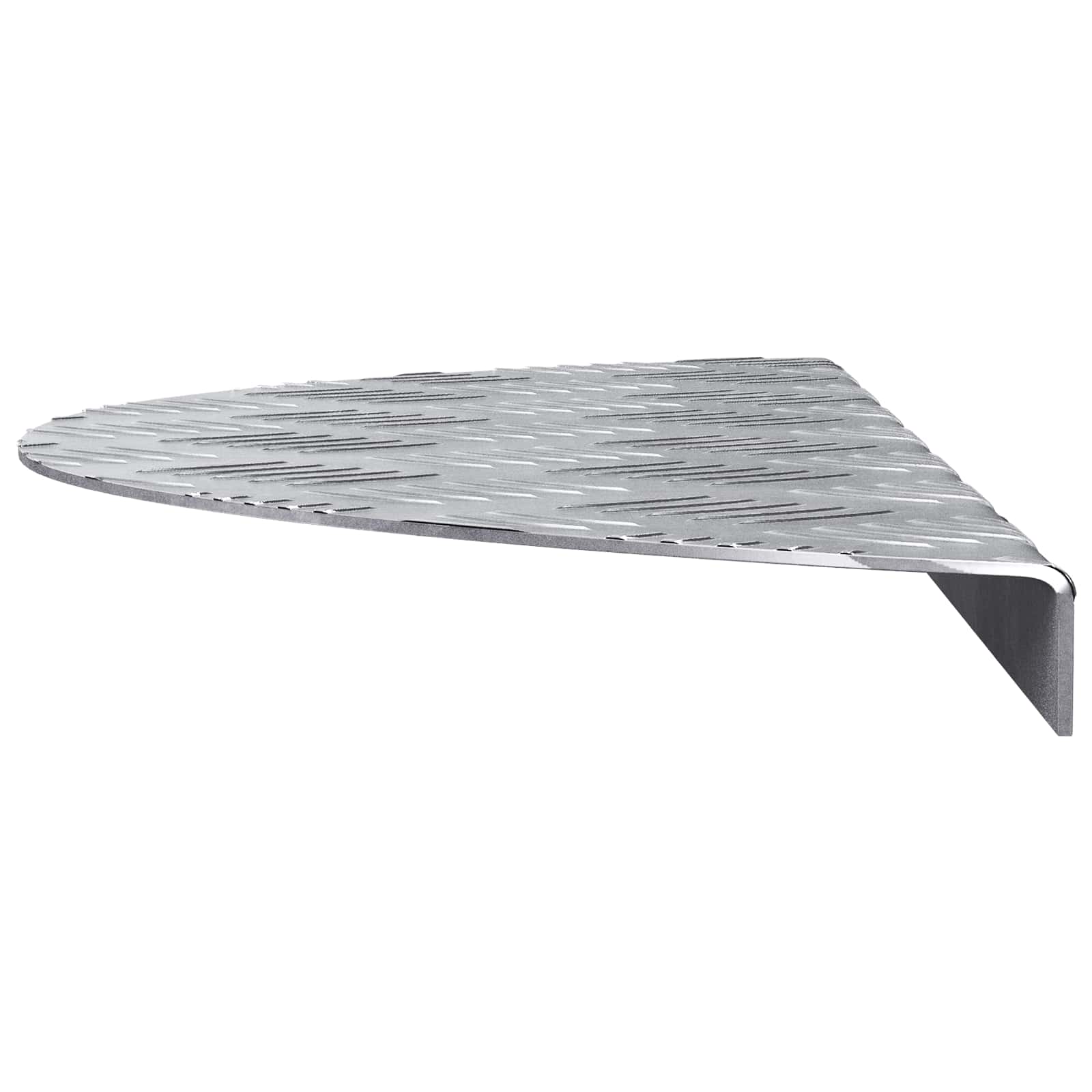 Peldaño Creciente 10 pcs Plateado 60 x 18 x 2,5 cm Aluminio
