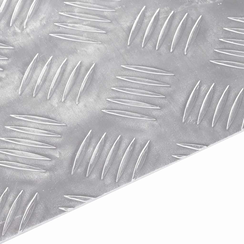 Peldaño Cuadrado 2 pcs Plateado 20 x 20 cm Aluminio