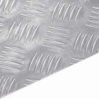 Peldaño Cuadrado 2 pcs Plateado 20 x 20 cm Aluminio